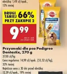 Biedronka Przysmak dla psa duże rasy Pedigree Dentastix oferta