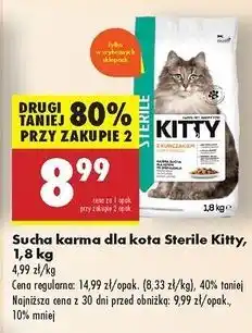 Biedronka Karma dla kota sterile Kitty oferta