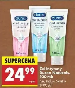Biedronka Żel intymny hyaluro Durex Naturals oferta