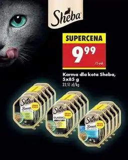 Biedronka Karma dla kota z kaczką i kurczakiem Sheba Classics oferta