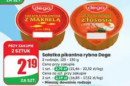 Dino Sałatka pikantna rybna z makrelą Dega oferta