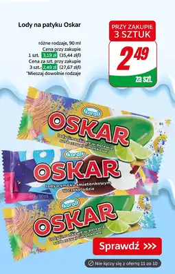 Dino Lody Oskar na patyku różne rodzaje Koral oferta