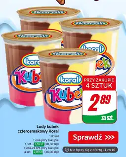 Dino Lody Kubek czterosmaowy Koral oferta