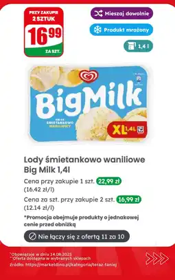 Dino Lody śmietankowo-waniliowe Big Milk oferta