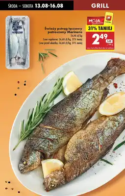 Biedronka Pstrąg tęczowy świeży patroszony Marinero oferta