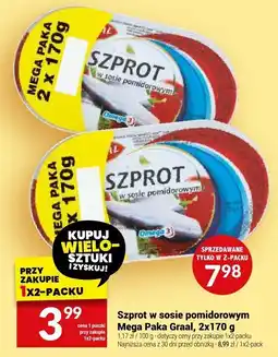 Twój Market Szprot w sosie pomidorowym Mega Paka Graal oferta