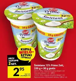 Twój Market Śmietana 12% Primo Zott oferta