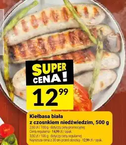 Twój Market Kiełbasa biała z czosnkiem niedźwiedzim, 500 g Twój Market oferta