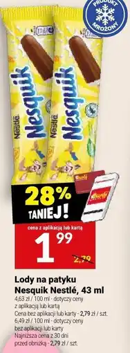 Twój Market Lody na patyku Nesquik Nestlé oferta