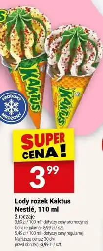 Twój Market Lody rożek Kaktus Nestle oferta