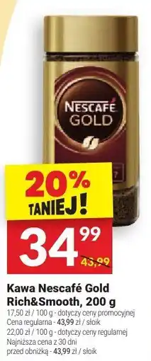 Twój Market Kawa Nescafe Gold Rich&Smooth oferta