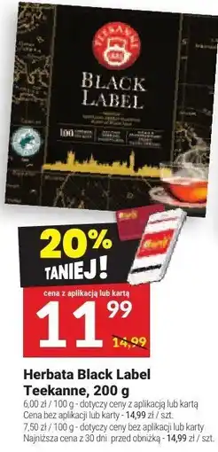 Twój Market Herbata Black Label Teekanne oferta