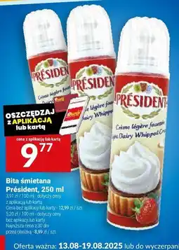 Twój Market Bita śmietana President oferta