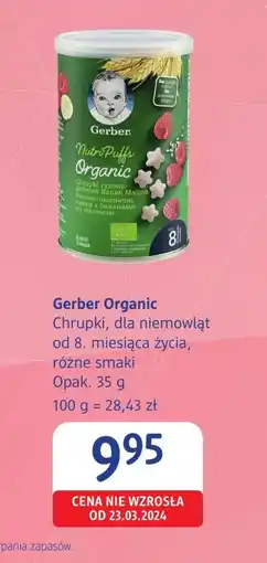 dm drogerie markt Chrupki Gerber oferta