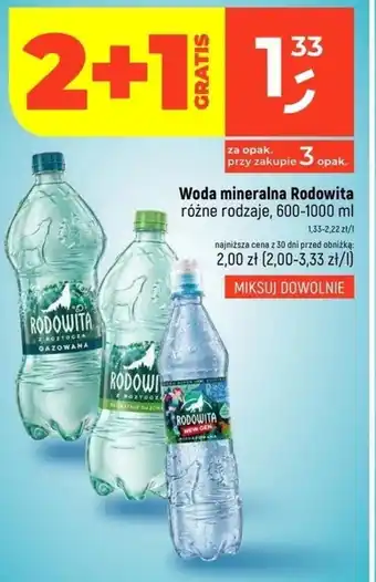 Dealz Woda mineralna Rodowita oferta