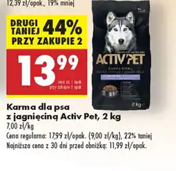 Biedronka Karma dla psa Activ Pet oferta