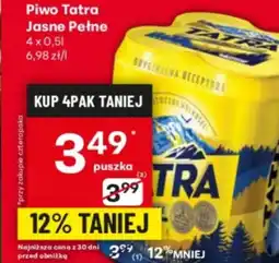 Delikatesy Centrum Piwo Tatra oferta