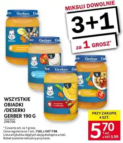 Selgros Obiadki/deserki Gerber oferta
