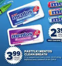 Stokrotka Pastylki Mentos Clean Breath oferta