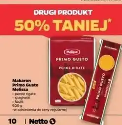 Netto Makaron fusilli Melissa Primo Gusto oferta