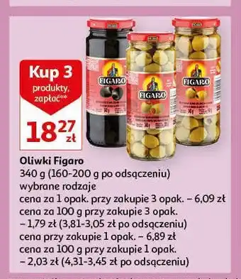 Auchan Oliwki zielone z papryką 1 SZT 340 G oferta