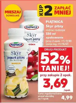 Kaufland Jogurt skyr pitny Piątnica oferta