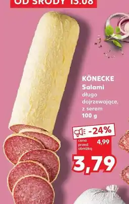 Kaufland Salami długo dojrzewające z serem Könecke oferta