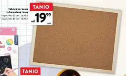 Intermarche Tablica korkowa z drewnianą ramą oferta
