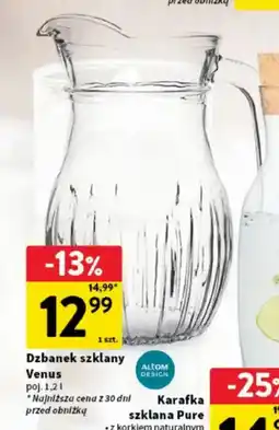 Intermarche Dzbanek szklany Venus oferta