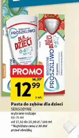 Intermarche Pasta do zębów dla dzieci Sensodyne oferta