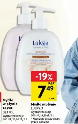 Intermarche Mydło w płynie Luksja oferta