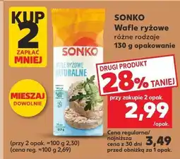 Kaufland Wafle ryżowe, różne rodzaje Sonko oferta