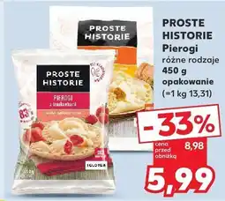 Kaufland Pierogi, różne rodzaje Proste Historie oferta