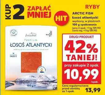 Kaufland Łosoś atlantycki wędzony, w plastrach Arctic Fish oferta