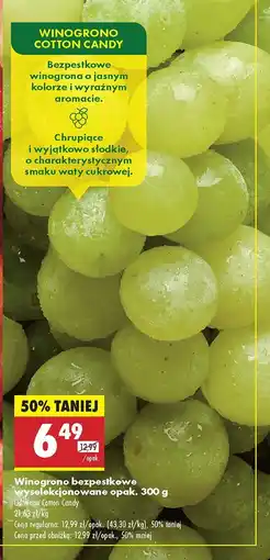 Biedronka Winogrono bezpestkowe Cotton Candy Biedronka oferta