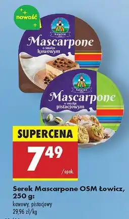 Biedronka Serek Mascarpone kawowy OSM Łowicz oferta