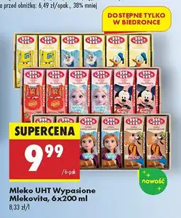 Biedronka Mleko UHT Wypasione 6-pak, różne rodzaje Mlekovita oferta
