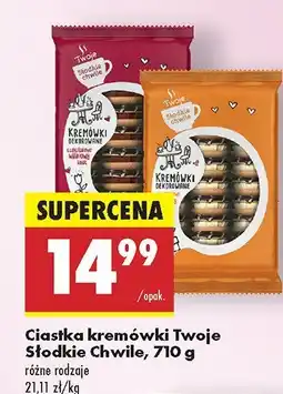 Biedronka Ciastka kremówki, różne rodzaje Twoje Słodkie Chwile oferta