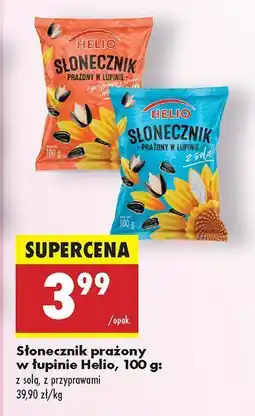 Biedronka Słonecznik prażony w łupinie z przyprawami Helio oferta