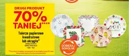 Polomarket Talerze papierowe kwadratowe lub okrągłe oferta