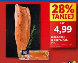 Lidl Łosoś - filet ze skórą XXL Lidl oferta