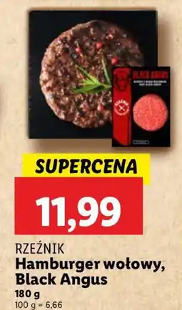 Lidl Hamburger wołowy Black Angus Rzeźnik oferta
