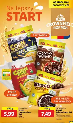 Lidl Płatki śniadaniowe XXL Crownfield oferta
