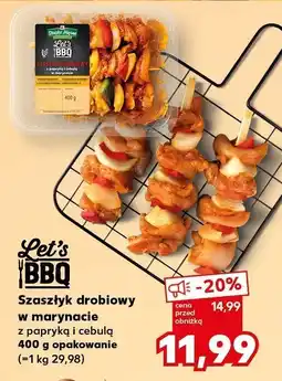 Kaufland Szaszłyk drobiowy w marynacie z papryka i cebulą Let's BBQ oferta