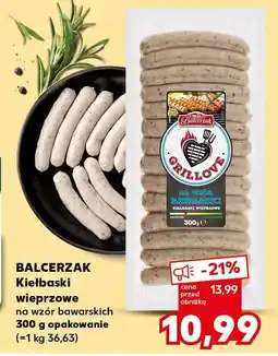 Kaufland Kiełbaski wieprzowe na wzór bawarskich Balcerzak oferta