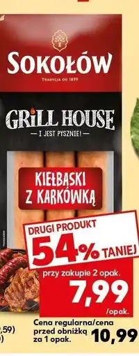 Kaufland Kiełbaski z karkówką Sokołów oferta
