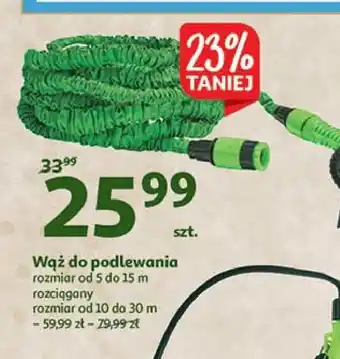 Auchan Wąż do podlewania 5-15 m 1 SZT oferta