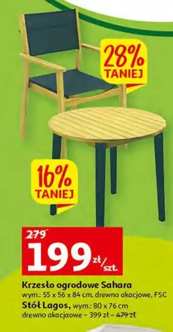 Auchan Stół lagos 80 x 76 1 SZT oferta