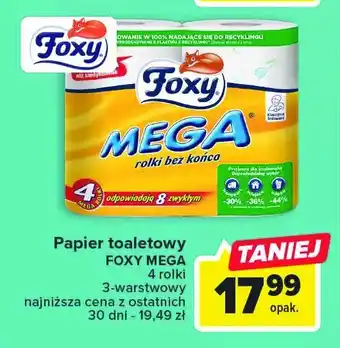 Auchan Papier toaletowy 1 OPAK 4 SZT oferta