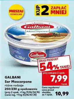 Kaufland Ser Mascarpone Galbani różne rodzaje oferta